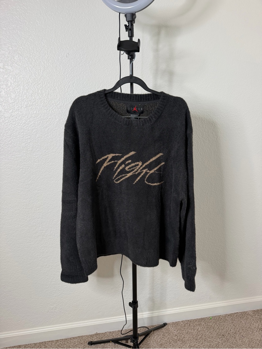 Nike Jordan Flight Heritage Knit Sweater Size large